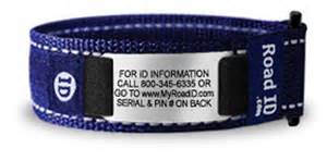 Road ID wrist band