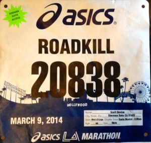 Roadkill... pretty much how I felt yesterday around mile 22.