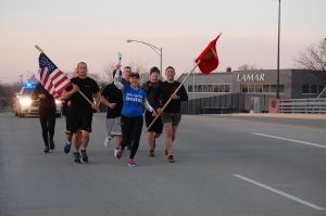 Running with the boys!