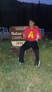 Keeping warm before the race and channeling my inner chipmunk. Alvin!