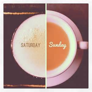 Shouldn't it be a beer for Saturday?